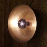 Brass Bowl Wall Sconce